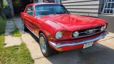 1st generation classic red 1966 Ford Mustang 3spd For Sale