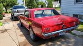 1st generation classic red 1966 Ford Mustang 3spd For Sale