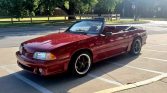 3rd gen red 1991 Ford Mustang GT convertible automatic For Sale