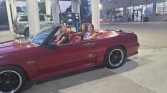 3rd gen red 1991 Ford Mustang GT convertible automatic For Sale