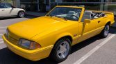 3rd gen yellow 1993 Ford Mustang convertible For Sale