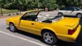 3rd gen yellow 1993 Ford Mustang convertible For Sale