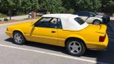 3rd gen yellow 1993 Ford Mustang convertible For Sale