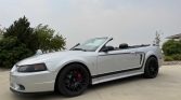 4th gen silver metallic 2001 Ford Mustang SVT Cobra convertible For Sale