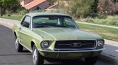 1st gen Lime Gold Green 1967 Ford Mustang automatic For Sale