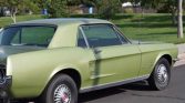 1st gen Lime Gold Green 1967 Ford Mustang automatic For Sale