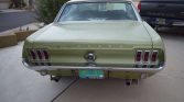1st gen Lime Gold Green 1967 Ford Mustang automatic For Sale