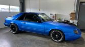 3rd gen blue 1985 Ford Mustang SVO 5spd manual For Sale