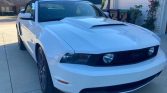 5th gen white 2010 Ford Mustang GT Premium convertible For Sale