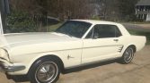 1st gen white 1966 Ford Mustang automatic 6 cylinder For Sale