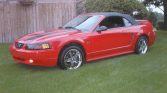 4th gen red 2000 Ford Mustang GT convertible For Sale