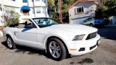 5th gen white 2010 Ford Mustang convertible automatic For Sale