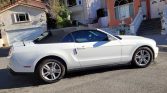 5th gen white 2010 Ford Mustang convertible automatic For Sale