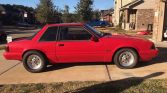 3rd gen red 1989 Ford Mustang Foxbody 5spd For Sale