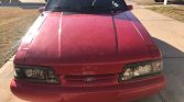 3rd gen red 1989 Ford Mustang Foxbody 5spd For Sale
