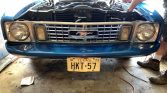 1st gen blue 1973 Ford Mustang convertible For Sale