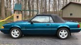 3rd gen Reef Blue 1993 Ford Mustang LX convertible For Sale