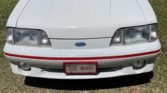 3rd gen white 1987 Ford Mustang convertible manual For Sale