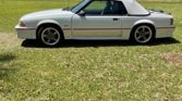 3rd gen white 1987 Ford Mustang convertible manual For Sale