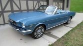 1st gen light blue 1966 Ford Mustang convertible For Sale