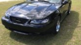 4th gen black 1999 Ford Mustang GT convertible For Sale