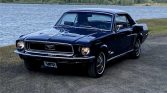 1st gen Midnight Blue 1968 Ford Mustang coupe For Sale