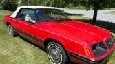 3rd gen red 1983 Ford Mustang GLX convertible For Sale