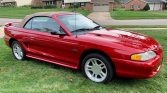 4th gen cherry red 1996 Ford Mustang GT convertible For Sale