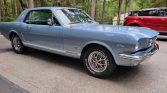 1st gen Silver Metallic Blue 1965 Ford Mustang GT For Sale