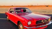 1st gen red 1966 Ford Mustang coupe 289 automatic For Sale