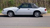 3rd gen white 1989 Ford Mustang convertible For Sale