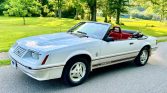 3rd gen Oxford White 1984 Ford Mustang convertible For Sale