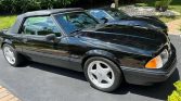 3rd gen triple black 1990 Ford Mustang LX convertible For Sale