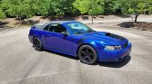 4th gen blue 2003 Ford Mustang GT convertible manual For Sale