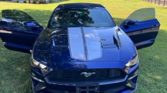 6th gen blue 2020 Ford Mustang EcoBoost convertible For Sale