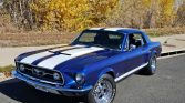 1st gen restored blue 1967 Ford Mustang coupe For Sale