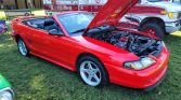 4th gen red 1995 Ford Mustang GT 5spd manual convertible For Sale
