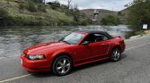 4th gen red 2001 Ford Mustang low miles convertible For Sale