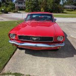 1st gen red 1966 Ford Mustang V8 coupe automatic For Sale