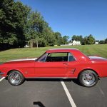 1st gen red 1966 Ford Mustang V8 manual coupe For Sale