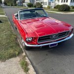 1st gen red 1967 Ford Mustang convertible 6 cylinder For Sale