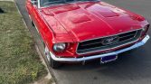 1st gen red 1967 Ford Mustang convertible 6 cylinder For Sale