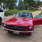 1st gen red 1965 Ford Mustang 289 automatic hard top For Sale