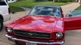 1st gen red 1965 Ford Mustang 289 automatic hard top For Sale