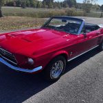 1st gen red 1967 Ford Mustang convertible automatic For Sale