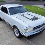 1st generation white 1965 Ford Mustang coupe For Sale