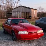 3rd generation red 1990 Ford Mustang Foxbody For Sale