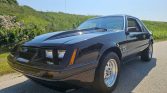 3rd gen black 1986 Ford Mustang manual coupe For Sale