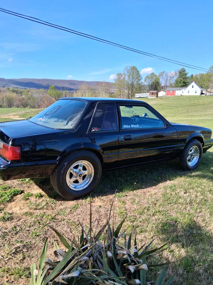 3rd gen black 1987 Ford Mustang coupe automatic For Sale