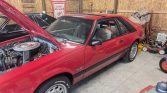 3rd gen red 1985 Ford Mustang manual hatchback 5.0 V8 For Sale